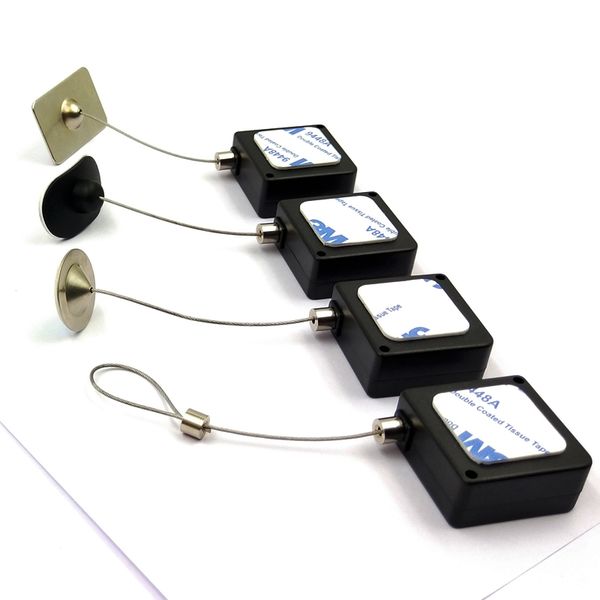 

50 piece anti theft pull box recoiler with teel wire for jewelry watch and gla e haver electric product merchandi e