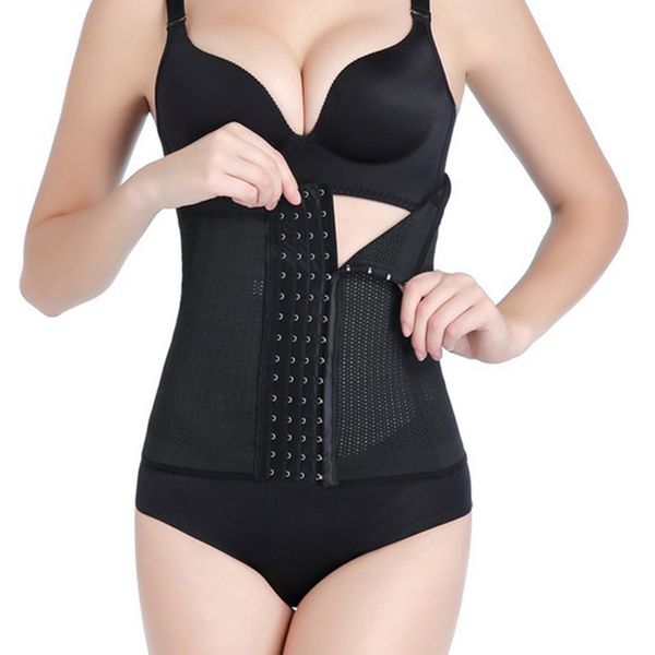 

womens waist trainer training cincher underbust corset shaper shapewear, Black;brown