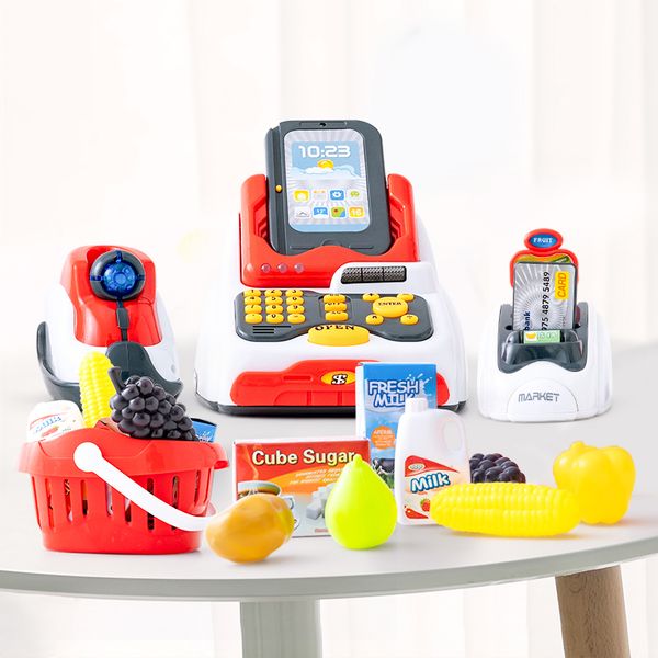 

kids cash register childrens toy simulation supermarket shopping girl boy swipe card machine sales cash register