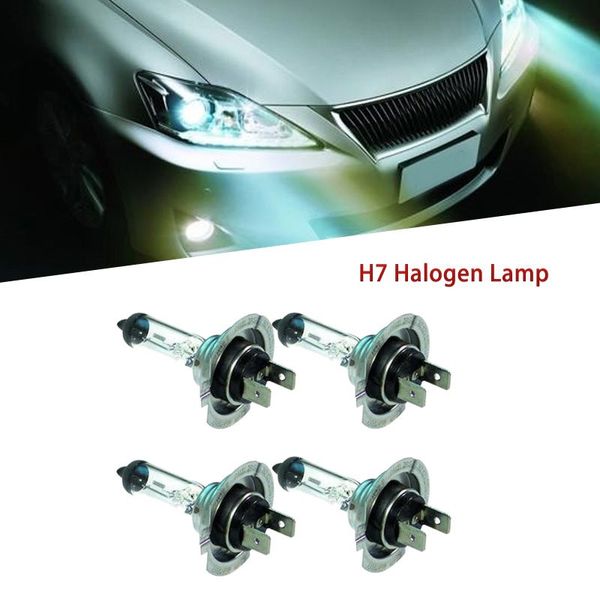 

4pc h7 headlight white light lamp bulbs 55w 12v cool white 10.30
