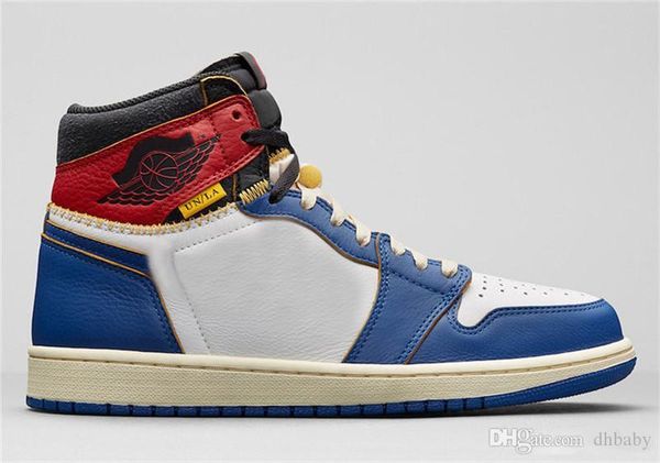 

new release authentic union x 1 high og nrg los angeles black toe la varsity red white 1s basketball shoes men sneakers bv1300-106 with box