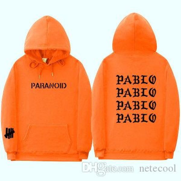 

19ss designer brand hoodie sweatshirt men and women letter print hoodie men kanye west pablo hoodies drop shipping, Black