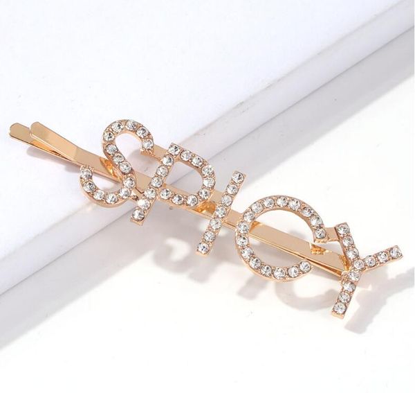 

fashion- new shelves retro pearl diamond letters hairpin women girl designer letter hairpin fashion hair accessories gift to love girlfriend, Golden;silver