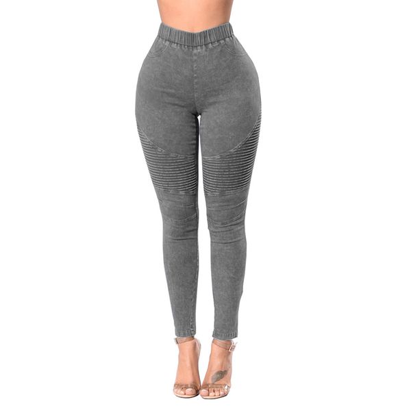 

loozykit women's basic jeans fashion casual party high waist stretch tights slim solid color side stripe skinny denim jeans, Blue