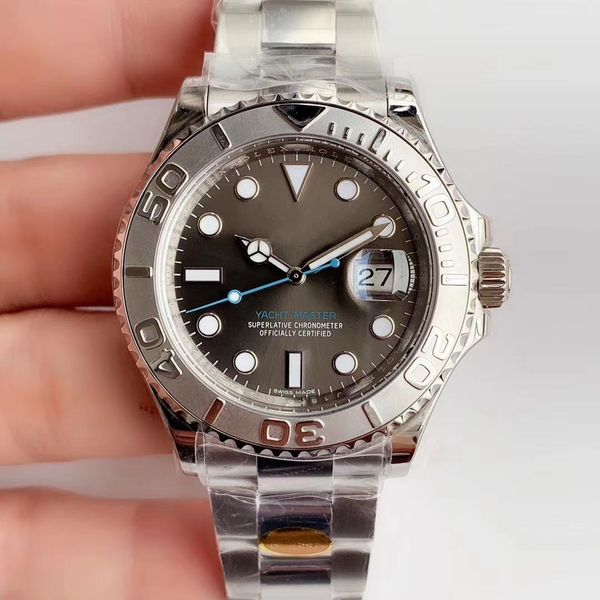 

crime designer watches n production ym16622 ceramic bezel super waterproof sport 40mm3135 automatic mechanical watches delivery, Slivery;brown