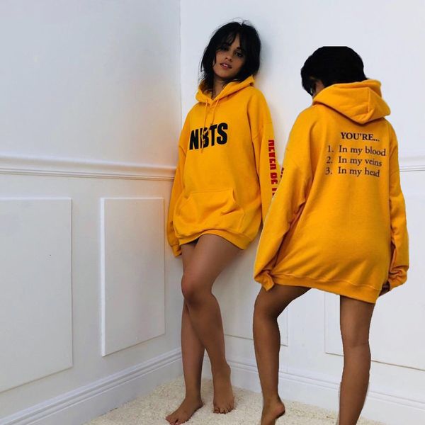 

women designer clothes women hoodie never be the merch hoodie women camila cabello hoodies sweatshirts hip yellow sweatshirt warm hoody, Black