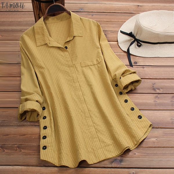 

женщины белье блузка винтаж с длинным рукавом женщины цветочные печати кнопка с длинным рукавом офис карманы мешковатые рубашка женщины femi, White