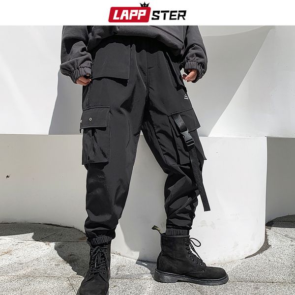 

зима мужчина толстых штаны 2019 комбинезонов мужских hip hop лента plus velvet joggers black sweatpants track pants 5xl