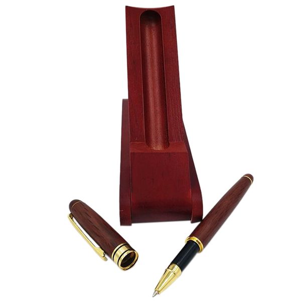 

red wooden pen copper nib writing pump pen for bussiness and school as gifts,corporate gift wooden gift box