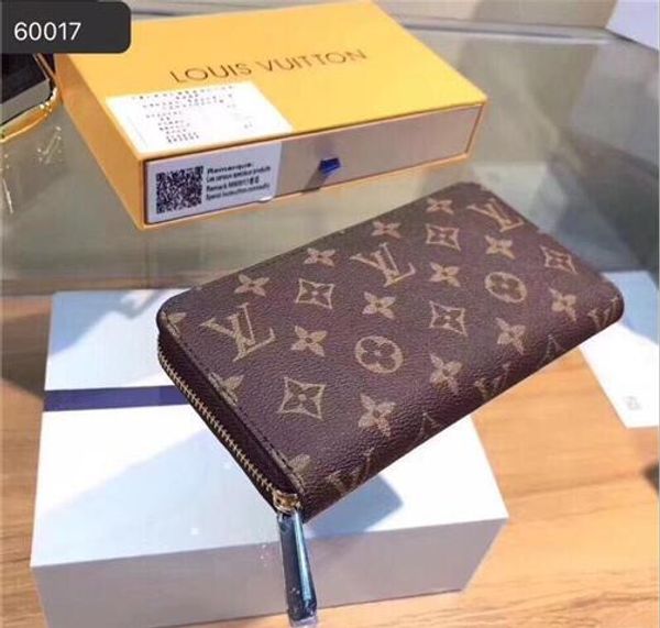 

2020 new louis vuitton lv leather wallet zipper purse for women 3a+ handbags men long clutch satche bags tote sac withs box, Red;black
