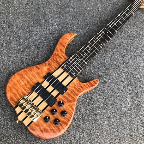 

2020 New Ken Smith burst maple 6 strings Bass Guitar, заводские активные звукосниматели электрическая бас-гитара, Золотое оборудование, Бесплатная доставка