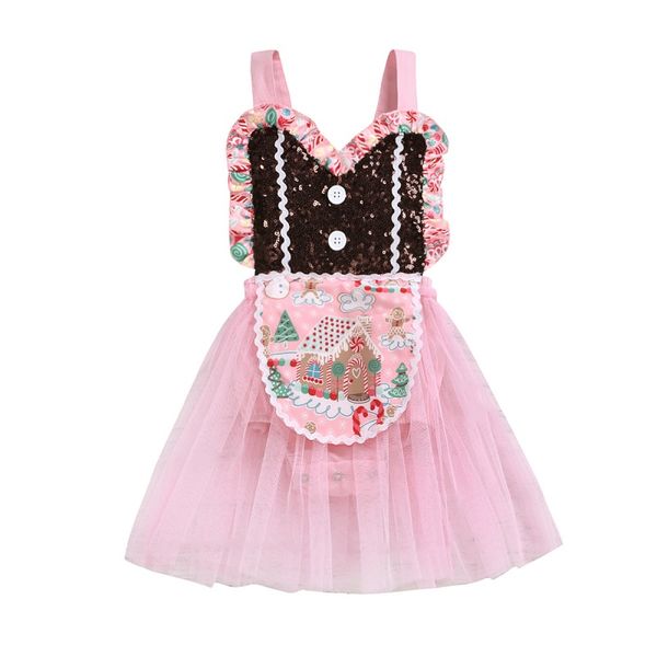 

baby clothes christmas print newborn tutu baby girl pettiskirt bodysuits dress tutu strap xmas romper, Blue