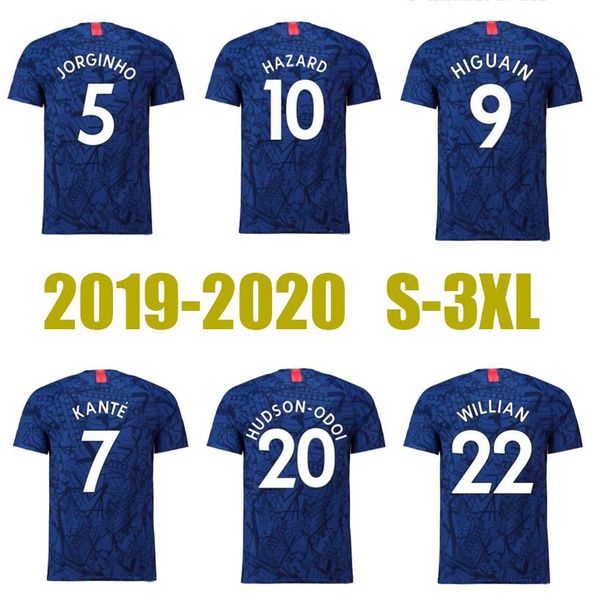 

New thailand 19 20 3xl hazard jorginho puli ic occer jer ey higuain giroud kante cami eta de football hirt 2020 maillot cami eta