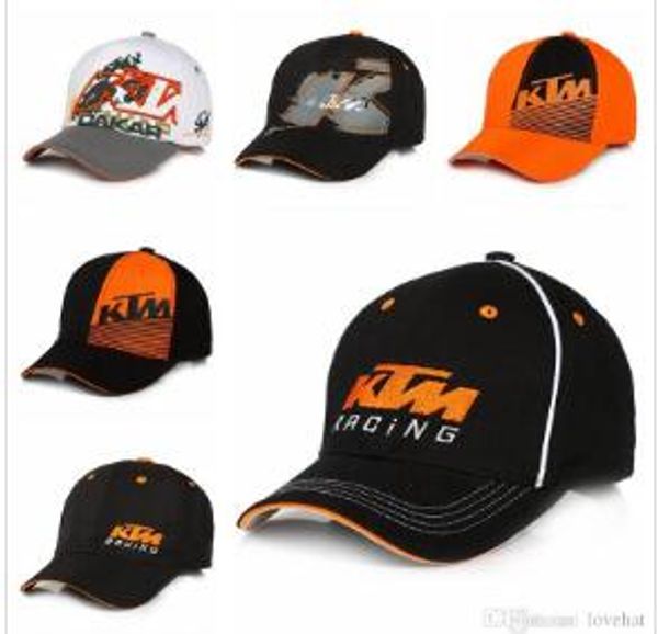 

2019 moto gp letters ktm racing baseball caps motocross riding sports hats for mens snapback caps hip hop sun hats 6colors floppy hat, Blue;gray