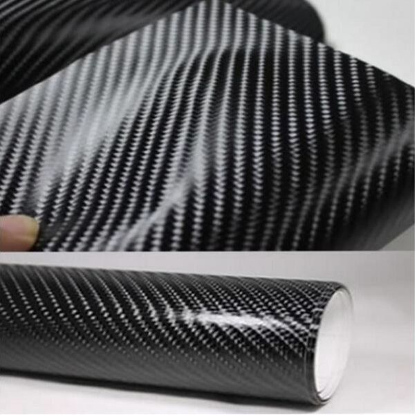 

car styling carbon fiber vinyl film high glossy warp motorcycle car stickers accessories waterproof automobiles 200mmx1520mm 5d