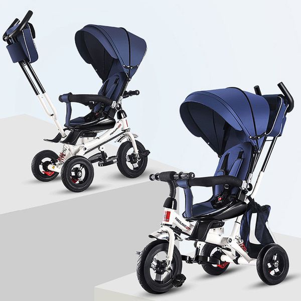 

baby child tricycle stroller folding travel portable baby stroller 3 in 1 convertible handle three wheels pushchair baby trolley