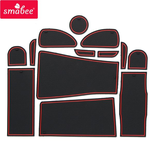 Smabee Gate Slot Mat For Toyota Prius 2012 2014 Prius 30 Interior Door Pad Cup Non Slip Mats Red White Car Interior Mods Car Interior Organizers From