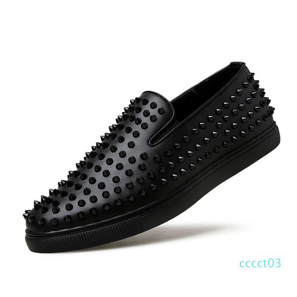 

designer mens casual shoes loafers luxury for male sneakers plus size leather shoes zapatos de hombre sneaker ct3, Black