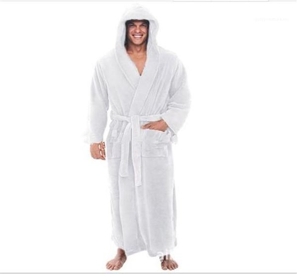 

свободная свободный mens пижама сплошного цвета с капюшоном пояс mens конструктора одеяние с длинным рукавом зима осенью негабаритные сверхд, Black;brown