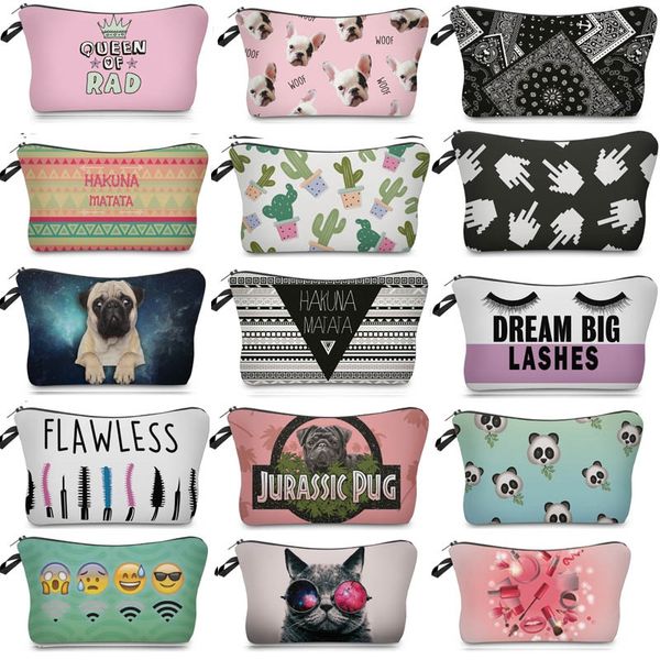 

multi-function toiletry bag makeup bags for lip emoji letter skull printed cosmetic bags grocery storage bags 74 designer fa2615