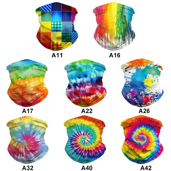 

portable riding face cover insect protective head scarf digital printing seamless face mask outdoor climbing magic head scraf, Black