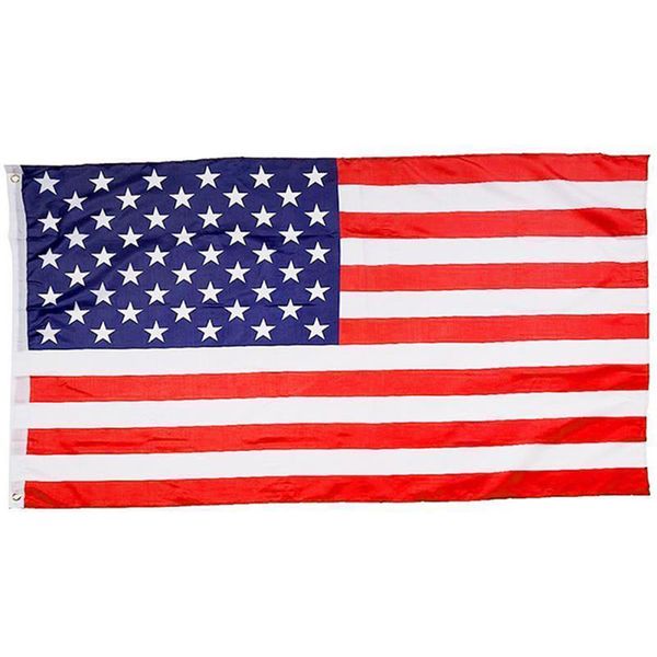 

90cmx150cm polyester usa american flag us united states stars stripes home decoration souvenir 100pcs