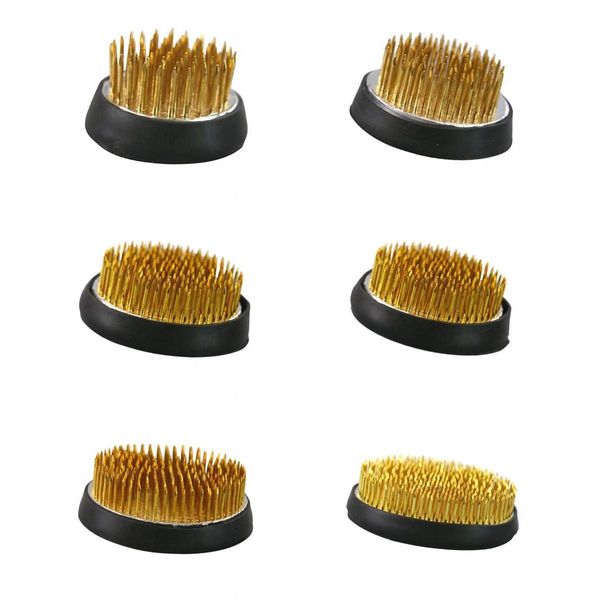 

6pcs round ikebana kenzan flower frog and rubber base,art fixed arranging tools for pot lid vase