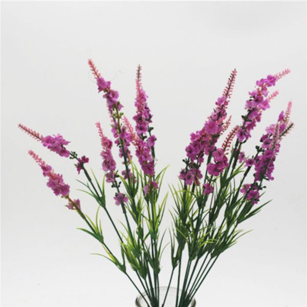 

artificial flowers lavender fake bridal bunch wedding party home decor