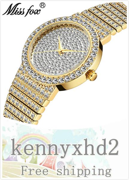 

new ladies watch golden korean version of starry sky diamond waterproof quartz watch fashion style, Slivery;brown