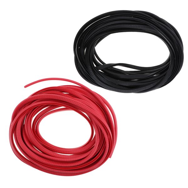 

2pcs universal car door anti-shock sealing strips invisible protection tape interior moulding auto accessories, black+red