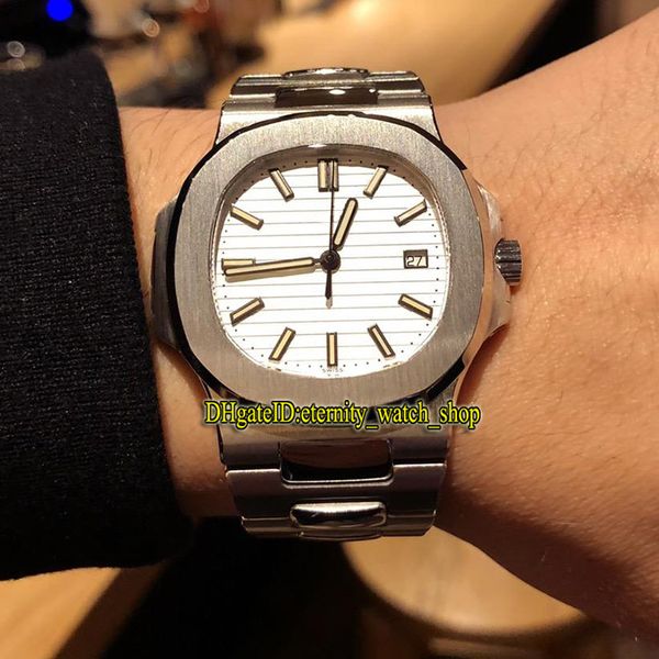 

version sport nautilus 5711 1a-011 white dial cal.324 sc automatic mechanical 5711/1p mens watch steel case sapphire luxury watches, Slivery;brown