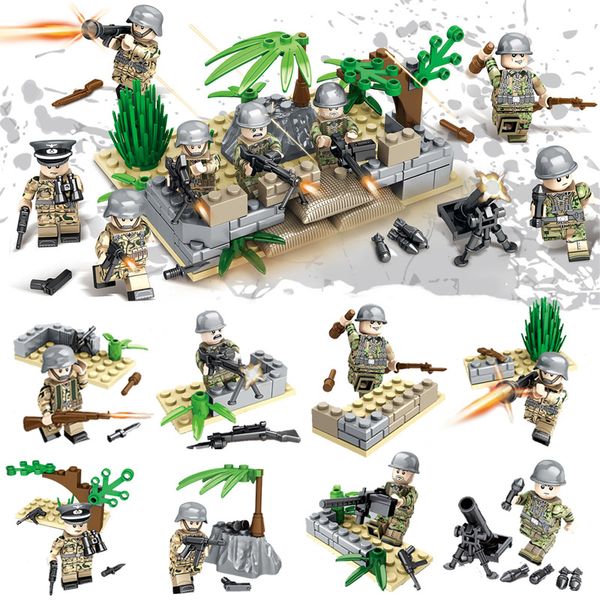 

WW2 The Balltle of Berlin German Army Building Block Mini Toy Figure World War II Military Brick Set