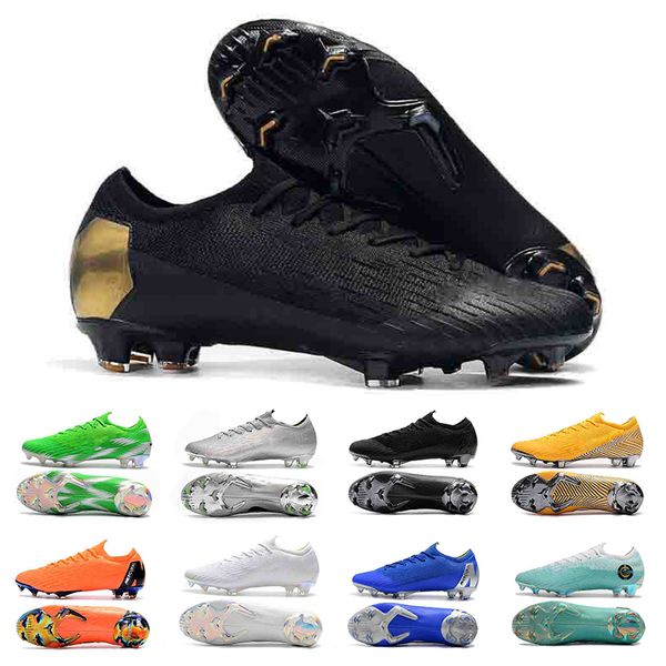 

2019 mens soccer shoes cr7 mercurial xii vii elite fg soccer cleats outdoor football boots mercurial superfly vi designer sneakers 39-45, White;red