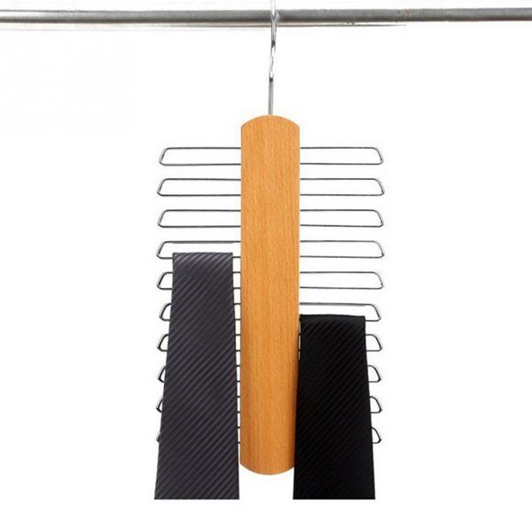 

nonslip necktie belts tie hanger rack shawl scarf closet wooden holder organizer
