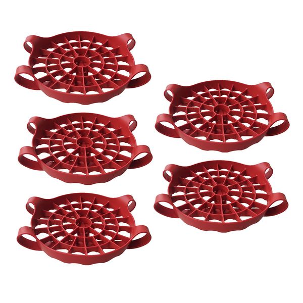 

5pcs silicone steamed egg rack pressure cooker sling silicone bakeware
