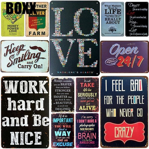 

life open plaque metal vintage tin sign pin up shabby chic decor metal signs vintage bar decoration metal poster pub plate room wall