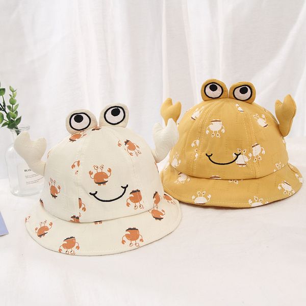 

весной и летом 2020 новая детская шляпа детские бассейна детские шапка корейский крабовый козырек от солнца крышка рыбак шляпа, Blue;gray