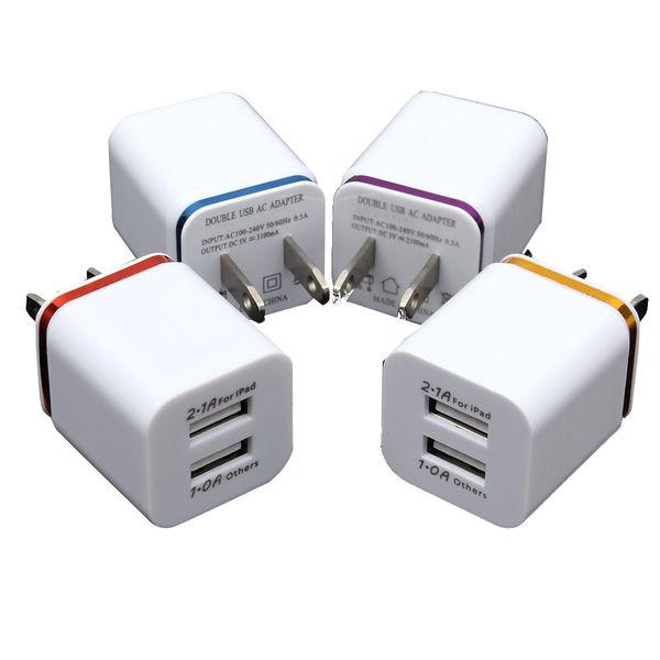 

Подключи 2.1A металла Dual USB зарядное устройство США ЕС адаптер переменного тока зар