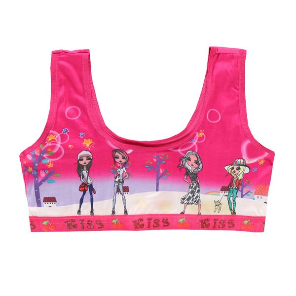 

3 piecesgirls underwear teenage training bra for girl cat print sports bra for teens 8-14 years, Camo