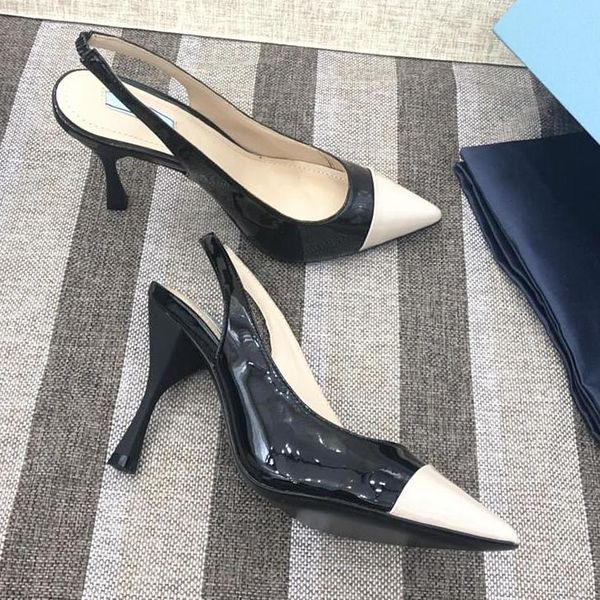 

2020 высокого качество дизайн дизайн платья новых женские высокие каблуков корейская версия полы сексуального баоего highheeled сандалии дик, Black