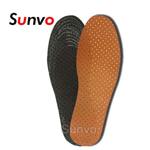 

eva leather insoles for men women soft breathable deodorant absorb sweat inner shoes insole pad inserts replacement sole, Black