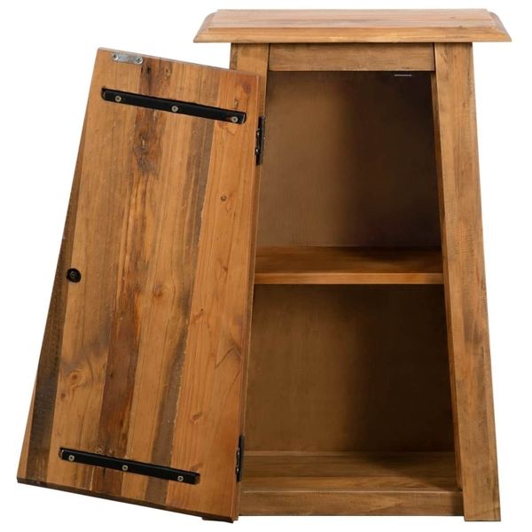 

bathroom side cabinet solid recycled pine 42x23x70cm living room furniture