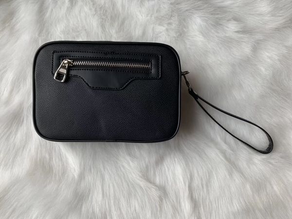 

women's travel toiletry pouch protection makeup clutch women genuine leather waterproof cosmetic bags for women + dust bag no box 8868