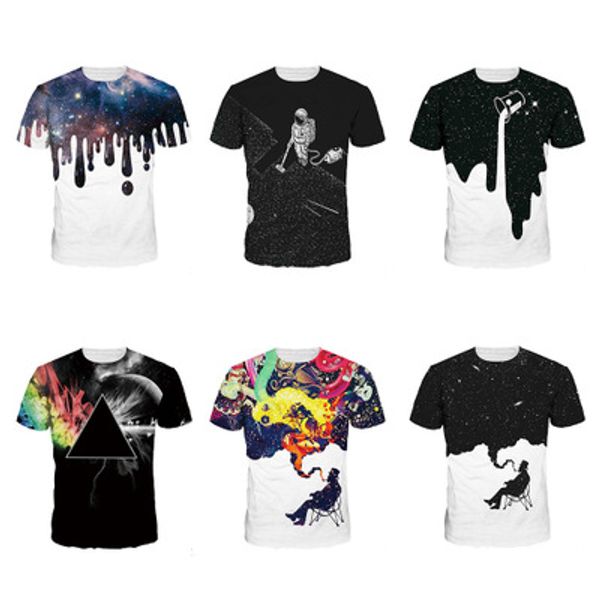 

Fashion Hot Sell Graffiti Print Mens T-Shirts Casual Street Crew Neck Tee Short Sleeve Breathable Male Tops