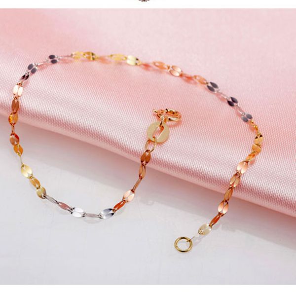

real 18k pure gold for women rose gold yellow white for choose, Red;blue