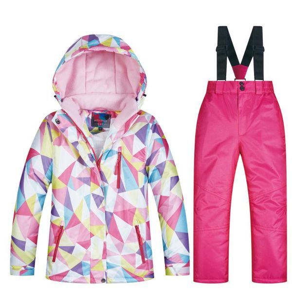 

2019 boys' windproof ski jacket winter snowflake suit girls' ski jacket and snowboard