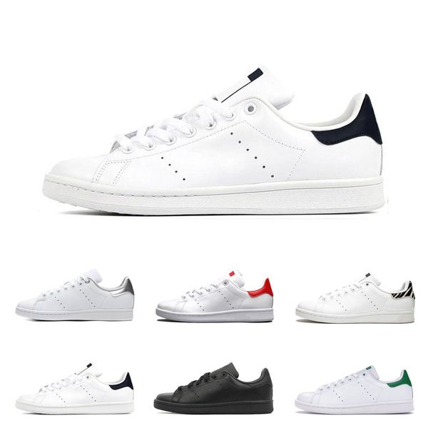 

new smith men women flats sneakers green black white navy red green rainbow stan mens fashion leather shoes outdoor casual walking