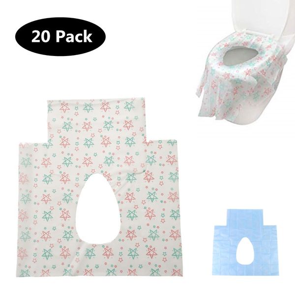

20pcs disposable waterproof non-woven toilet seat covers for kids adults travel
