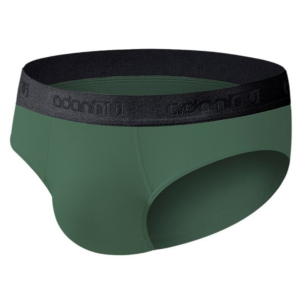 

men's low waist briefs u convex pocket shorts solid color breathable panties men briefs cotton shorts, Black;white
