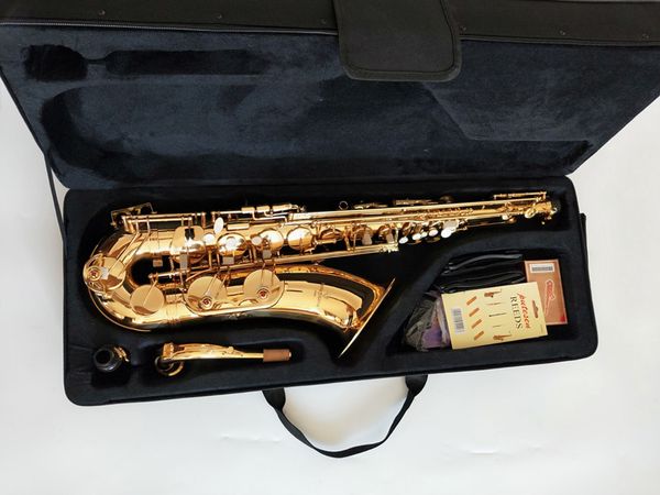 

new japan yanagisawa t-902 tenor bb tenor saxophone playing electrophoresis gold professional tenor sax with mouthpiece